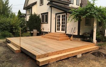 Cedar Deck Remodel With New Planter Box Benches!
