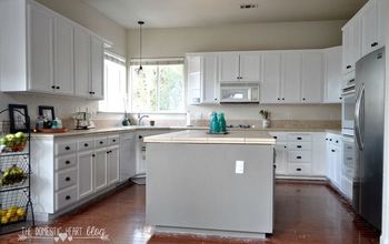 DIY Painted Kitchen Cabinet Update REVEAL