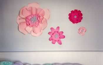 Large Paper Wall Flowers