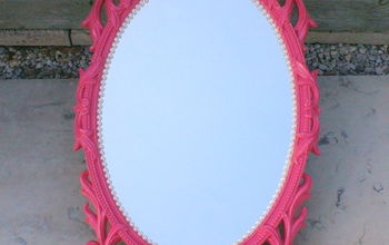 Pink and Pearls Mirror Makeover
